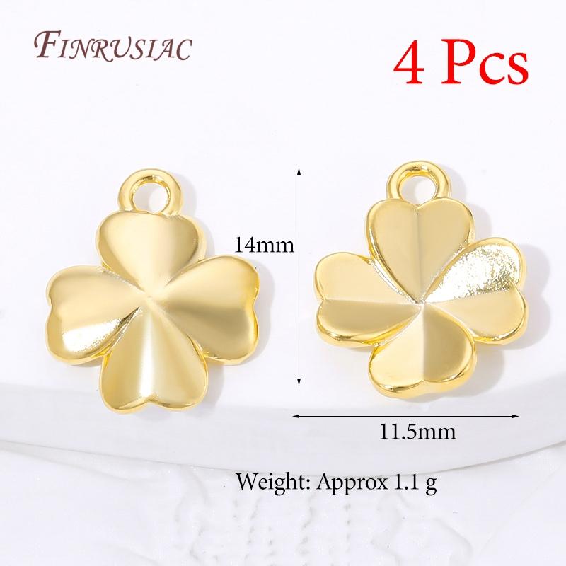 18K Gold Plated Brass Flower & Leaf Pendants For Jewelry,Charms For Earrings Making Accessories,DIY Jewelry Necklaces Findings
