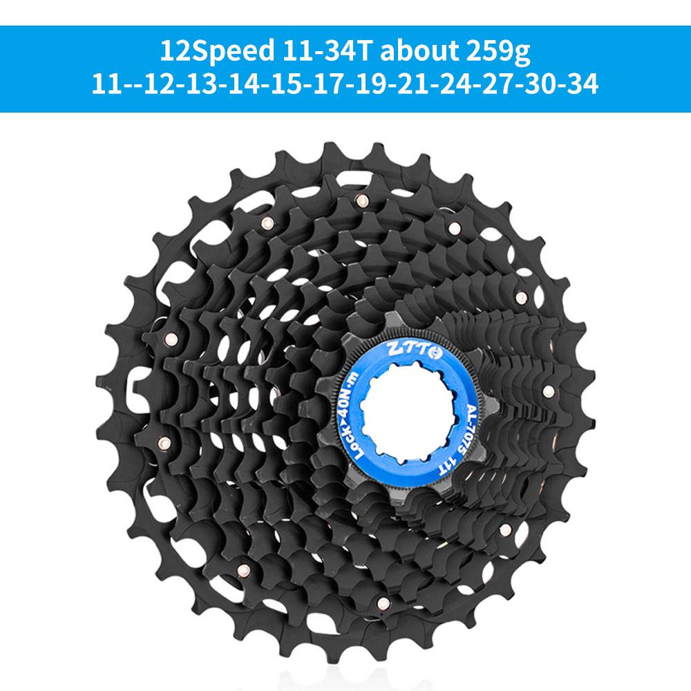 ZTTO Road Bike 12 Speed Cassette HG Freehub ULT 11-34T Gravel Bicycle 12Speed 11-28 Steel CNC34T UltraLight K7 12V 12s 32T