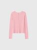GENERALIDEA Airy Round Neck Pintuck T-Shirt [Pink] / Gf1Lts505