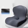 Soft Memory Foam Office Chair Cushion Solid Color One-Piece Back Cushion for Car Living Room Cozy Ergonomic Sedentary Artifact