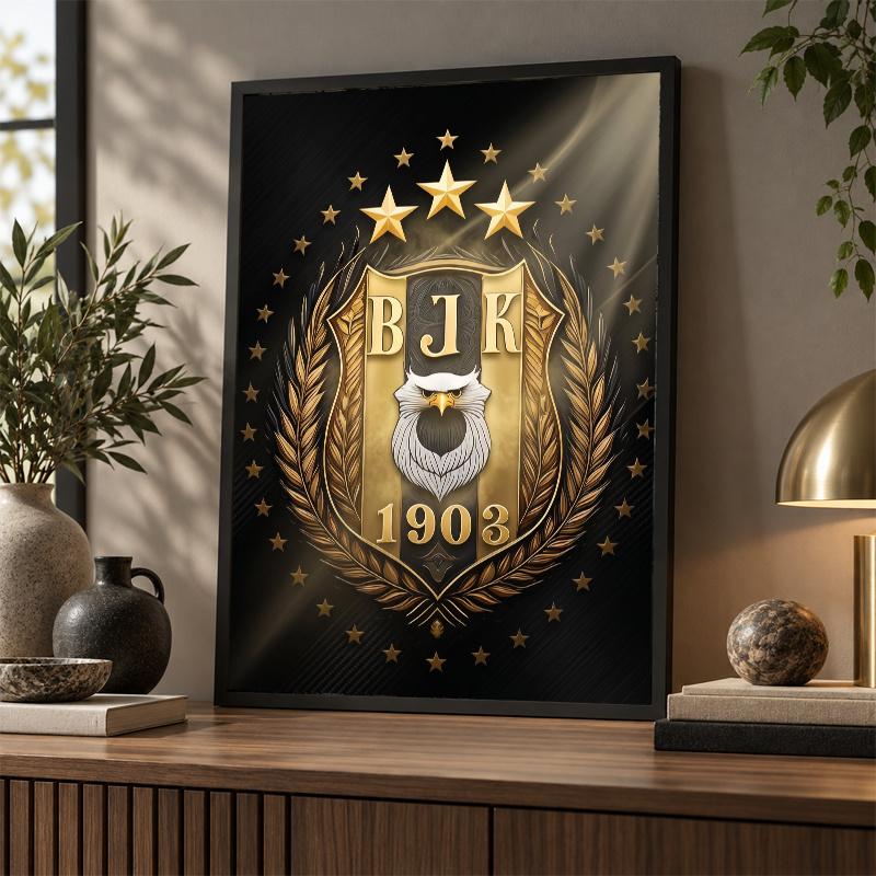 Beşiktaş FC Diamond Painting Kit 5D Full Drill DIY Diamond Mosaic Wall Art Home Decor