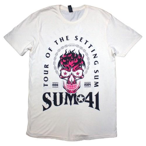Sum 41 Unisex Adult Tour Â´24 Skull Back Print T-Shirt