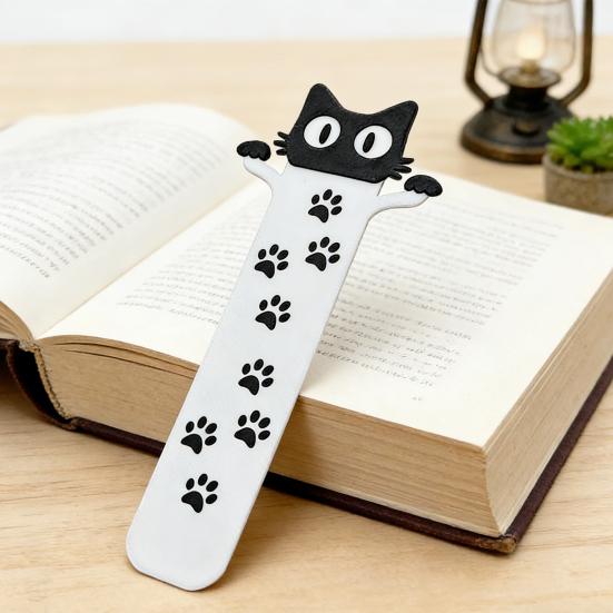 Yousheng Cute Cat/Dog Design Bookmark 2D Flat Animal Acrylic Book Mark Bookish Gifts for Women Teachers Students Book Lovers Reading Accessory