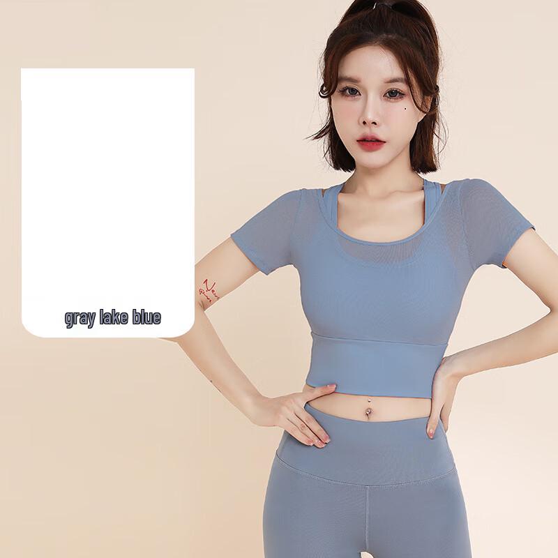 WEZHO Women s Quick-Dry Yoga & Fitness Short Sleeve Top