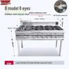 Yishunda Commercial Stainless Steel Gas Claypot Stove with Flameout Protection
