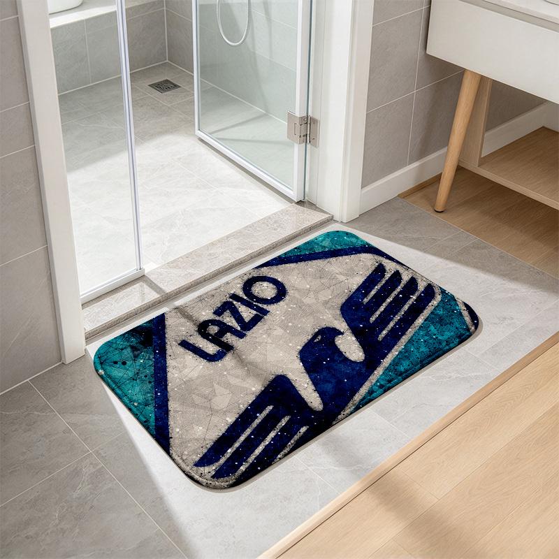 Lazio Print Flannel Kitchen Mat Christmas Soft Area Rug Non Slip Floor Carpet Home Decoration
