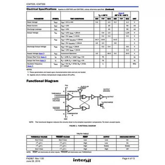 New Original ICM7555IBAZ-T SOP-8 Timer Chip