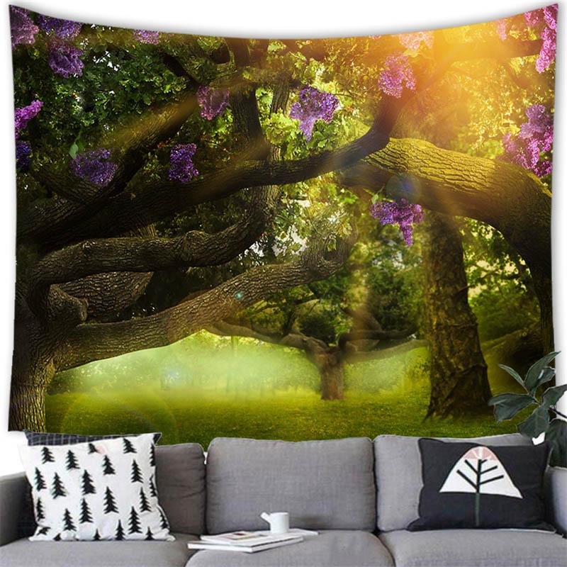 Magic Forest Wall Hanging Decoration Tapestry Home Room Bedroom Decoration Background Wall Decoration