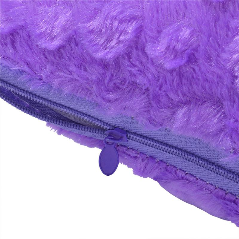 43x43cm Winter Soft Plush Square Sofa Cushion Cover Home Car Office Chairs Decoration Pillowcase