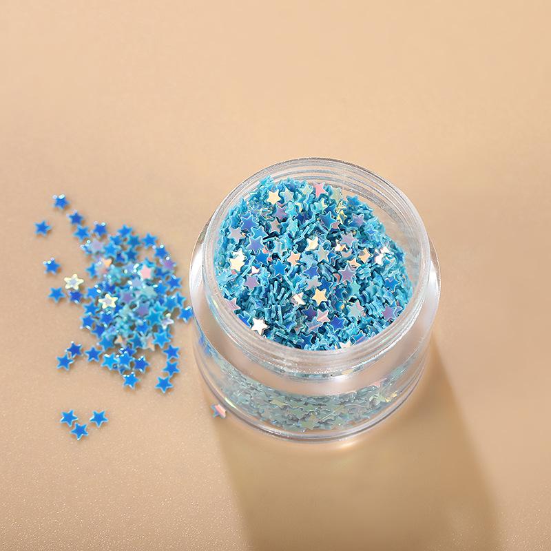 Korean Laser Star Nail Art Stickers: Trendy Handmade Glitter Decorations