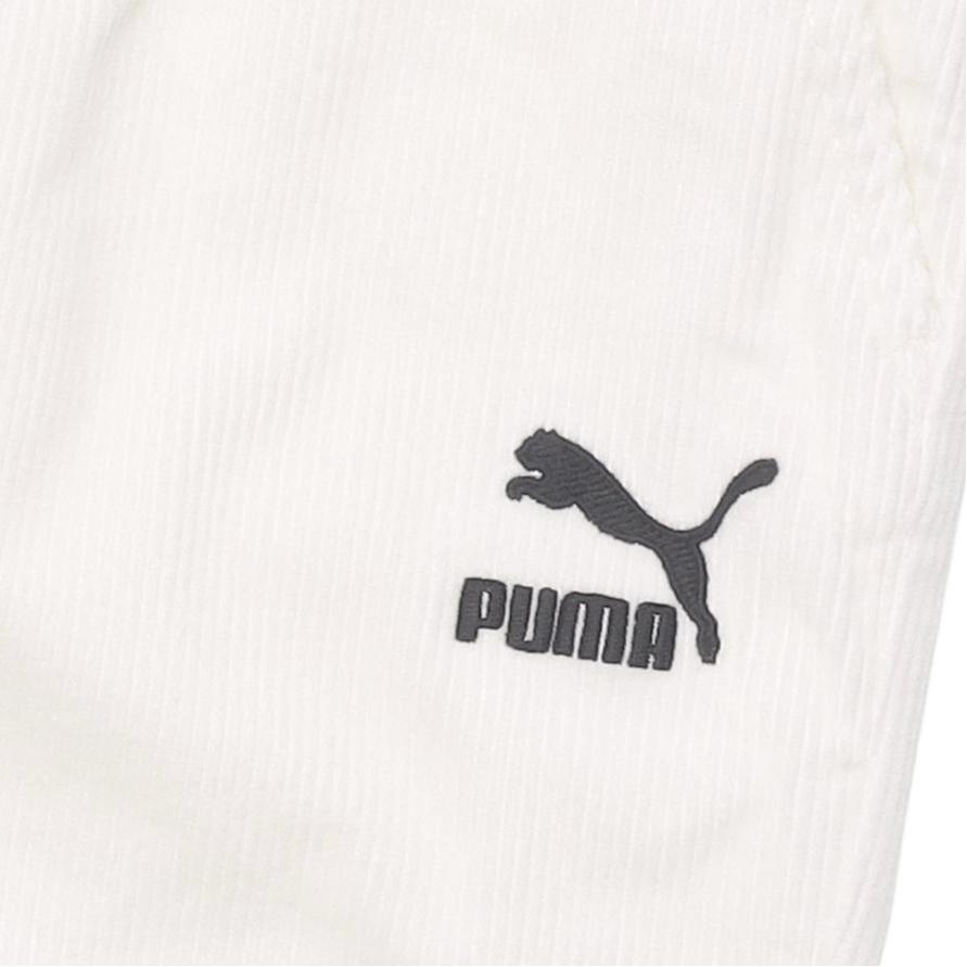 Puma Embroidered Logo Woven Casual Pants Women Pants Off-White 534754-93