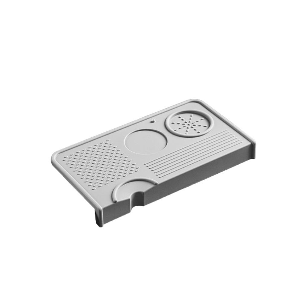 Silicone Coffee Tamper Mat Non-Slip Heat-resistant Espresso Tamping Mat Rectangular Thickened Coffee Press Pad Cafe