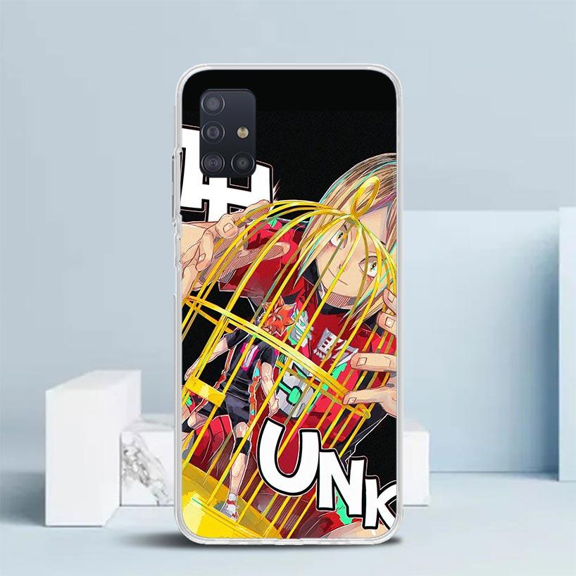 Haikyuu Oya Volleyball Anime Soft Cover for Samsung Galaxy A12 A22 A32 A52 A72 A02S Phone Case Note 20 Ultra 10 S10 Plus A51 A71