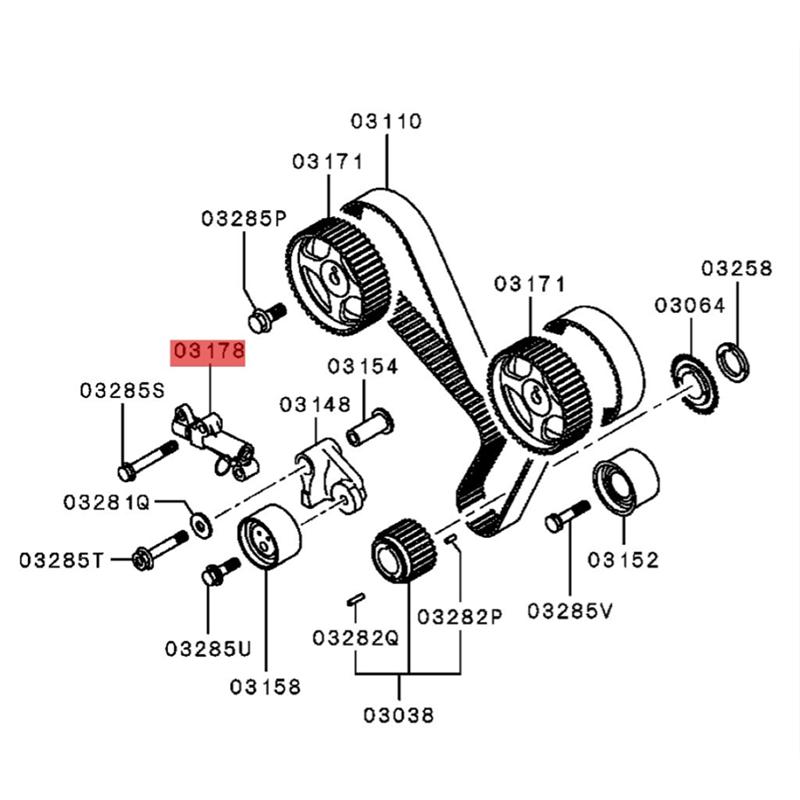 MD362861 Гидравлический натяжитель ремня ГРМ в сборе Для Mitsubishi Pajero Montero 3000GT 3.0L 3.8 1995-2006