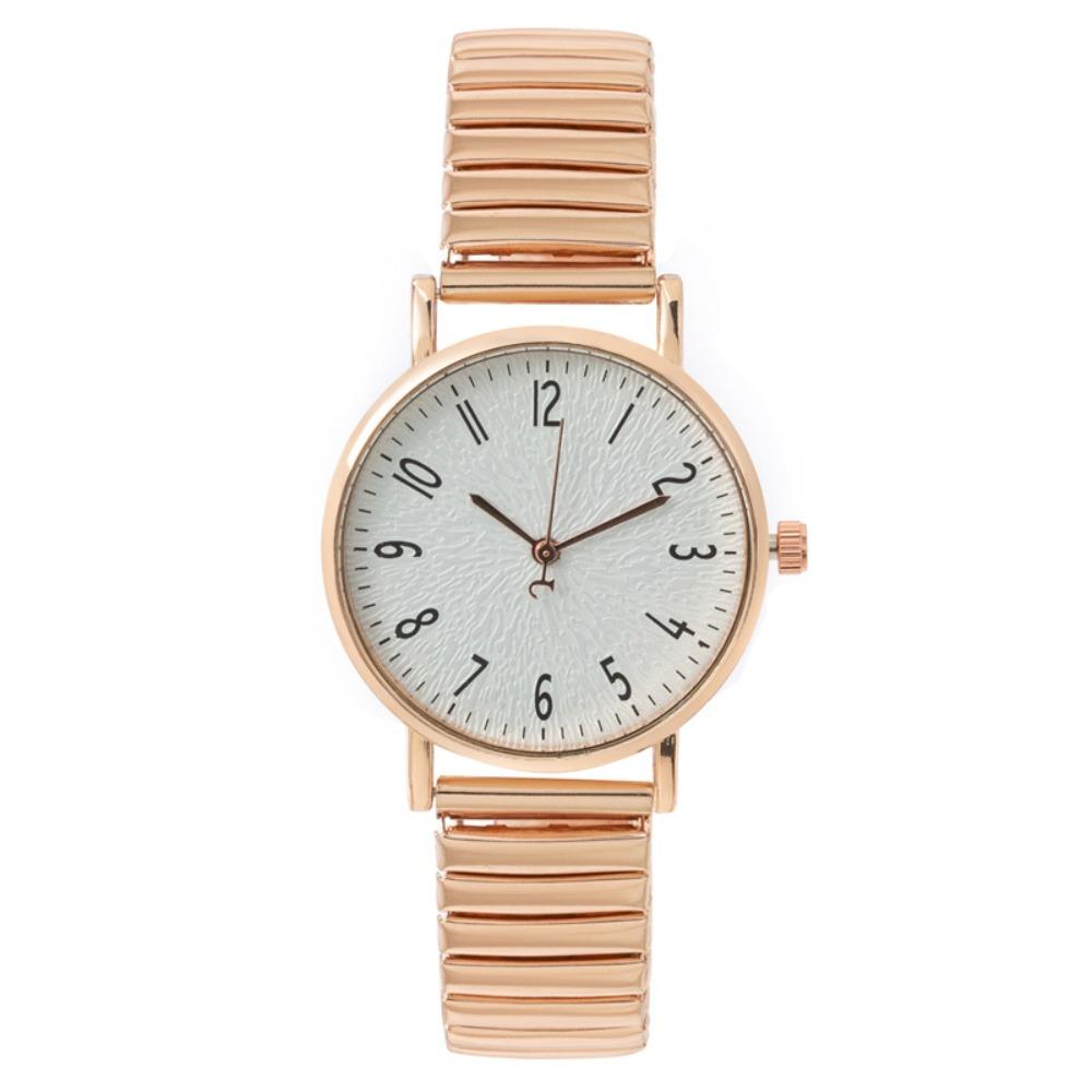 Hot Alloy Women s Quartz Watch Quartz Simple Quartz Watches Elastic Strap Casual Wristwatch золотой