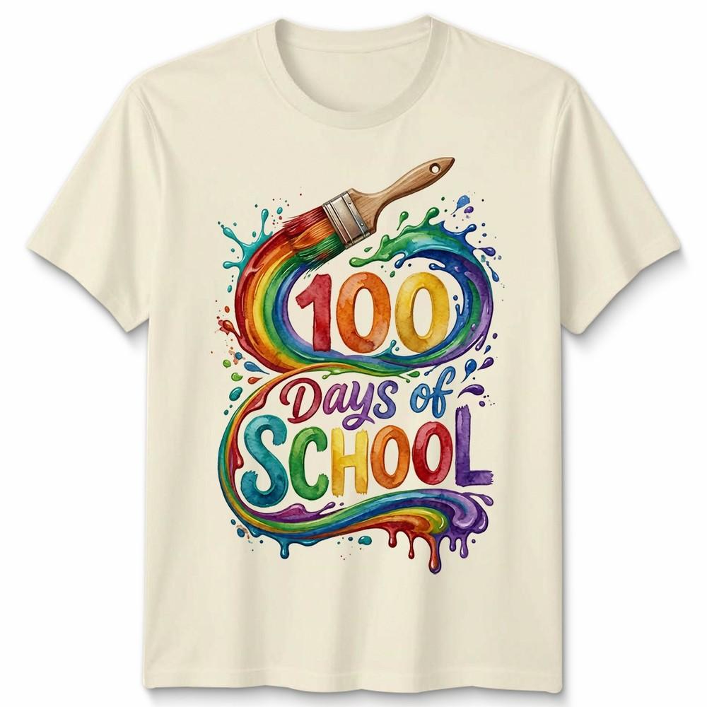 Happy 100 Days Of School Teachers Students Unisex Tshirt Unisexs Unisexs Tee