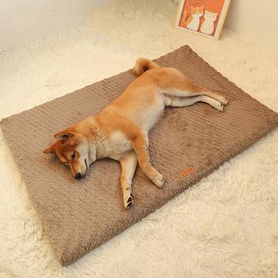 Kurzes, abnehmbares und waschbares Haustierbett aus Plüsch, hochelastisches, nicht zusammenfallendes Hundebett, geeignet für kleine und mittelgroße Hunde und Katzen