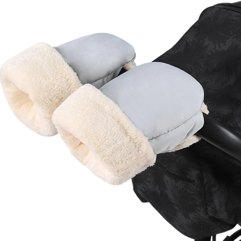 Waterproof Windproof Push Chair Gloves Strollers Hand Muff With Soft Fleece Lining For Pram