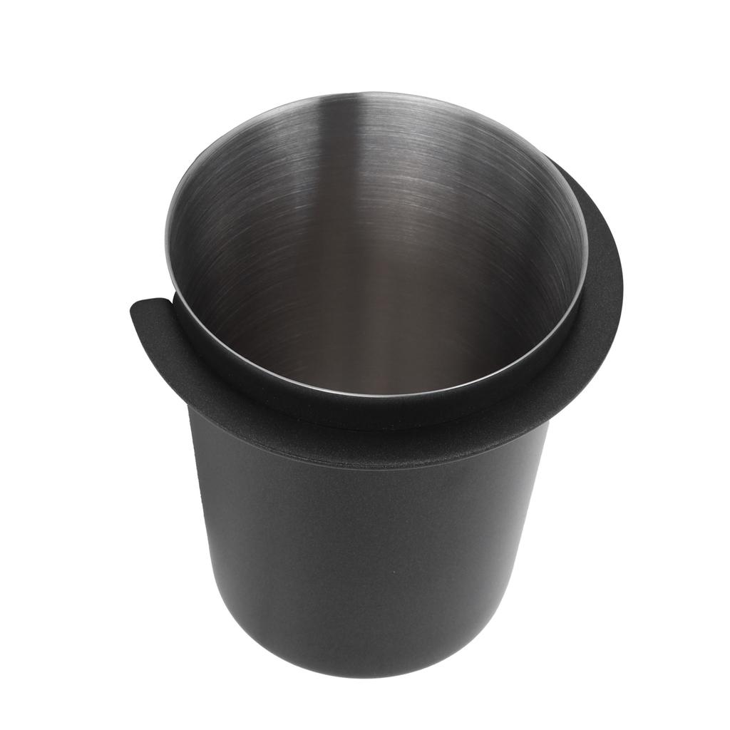 58mm Coffee Dosing Cup Stainless Steel Coffee Machine Handle Dosing Tool AccessoryBlack