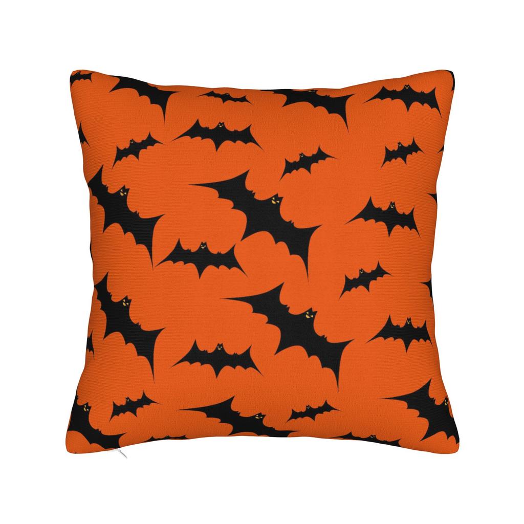 Halloween Bat Cartoon Pillowcase Printing Cushion Cover Decoration Pillow Case Cover Bedroom Zipper