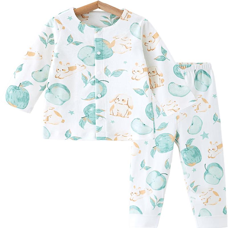 Shubeiyi Baby Unisex Cotton Snap-Front Underwear & Pajama Set 80