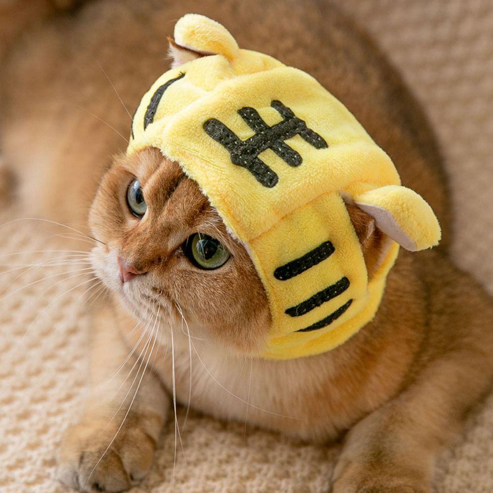 

1 pcs Warm Dress Up Pet Decor Rabbit/tiger Cosplay Cat Hat Pet Headwear Dog Costume Pet Cap