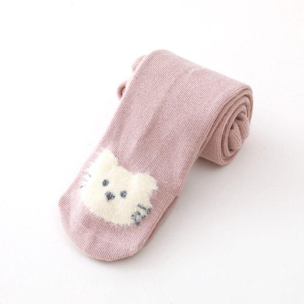 Elastic Newborn Pantyhose Leggings Toddlers Cotton Tights Breathable Baby Knitted Tights  Spring XL розовый