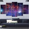 Canvas Painting Wall Art Home Decor Living Room 5 Pieces Colorful Star Filled Galaxy Poster Modular HD Printed Abstract Pictures