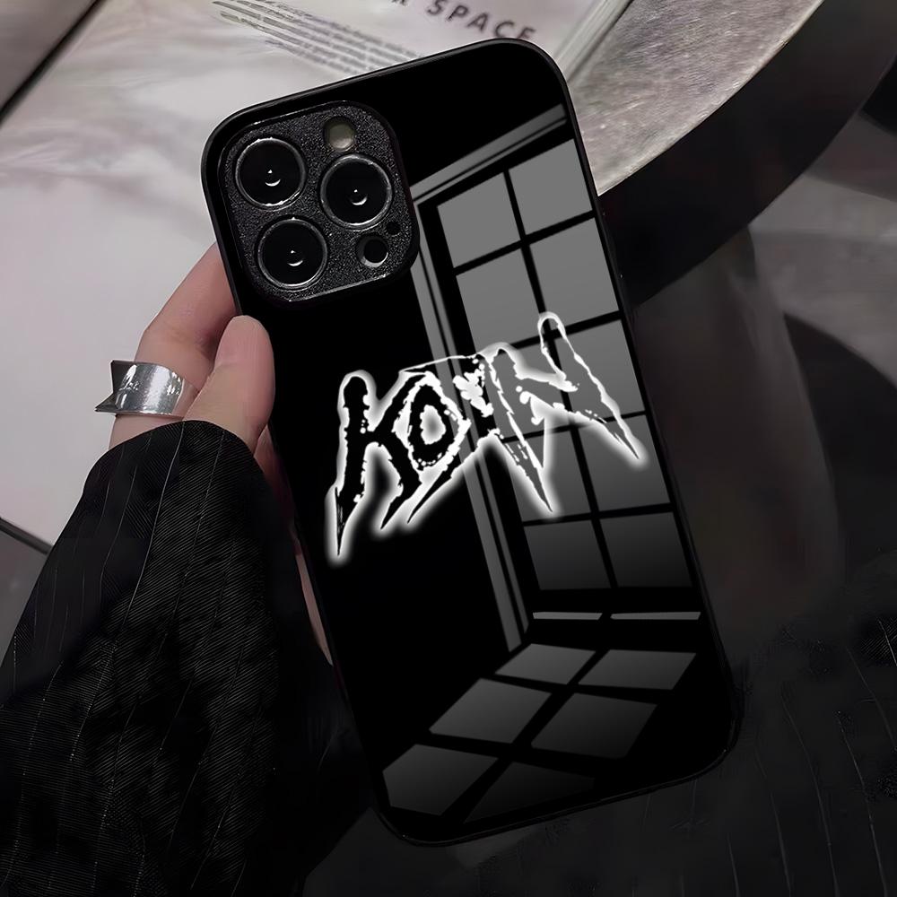 K-Korn Hot Metal Rock Band Phone Case For IPhone 17 Pro Max 16 15 14 Pro Max 13 11 X Xs Xr 8 7Plus Glass Cover