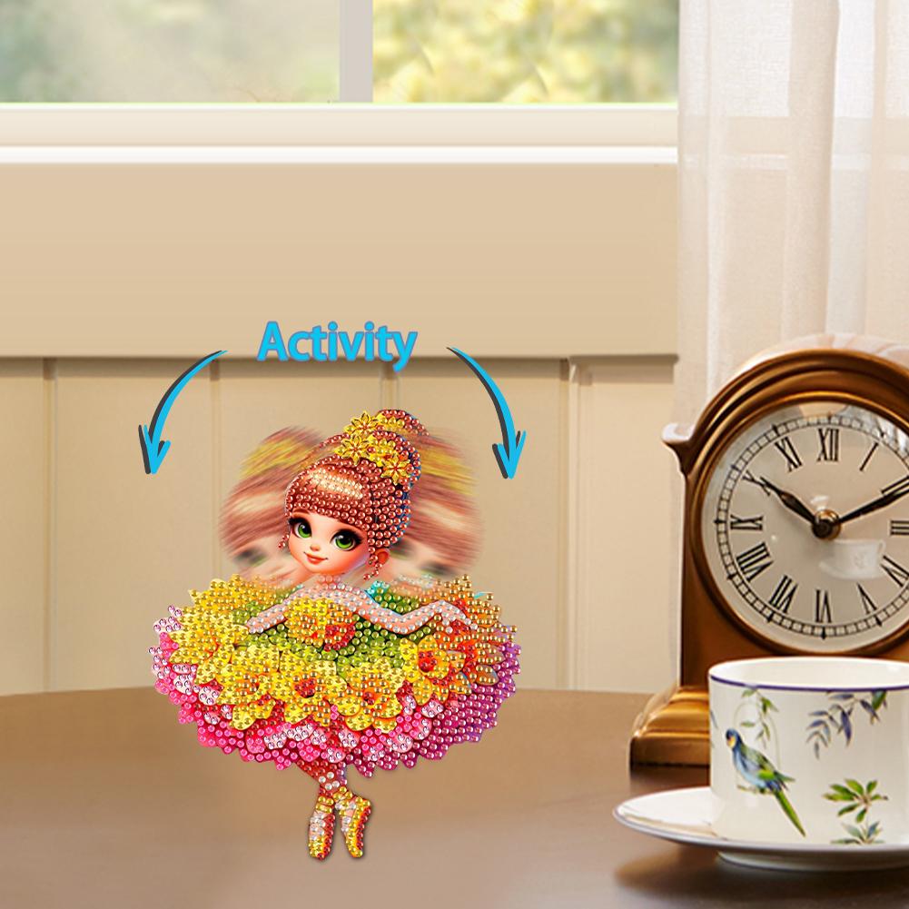 Acrylic Shaking Head Animal Diamond Painting Tabletop Ornaments Kit Diamond Painting Desktop Ornaments Kit for Home Office Decor