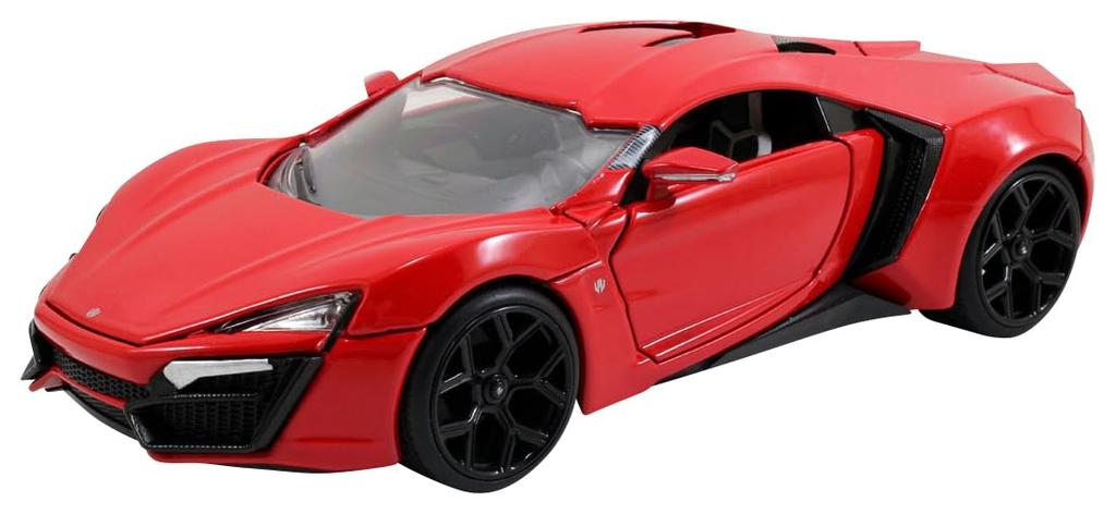 Jada Toys Fast & Furious Series 1/24 Scale F&F Lykan Hypersport Red Finished Model JADA97377