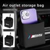 Car Air Vent Outlet Storage Bag Phone Holder Pocket Organizer For M 1 3 4 5 6 7 Series X1 X3 X4 X5 G20 G38 F48 E36 E39
