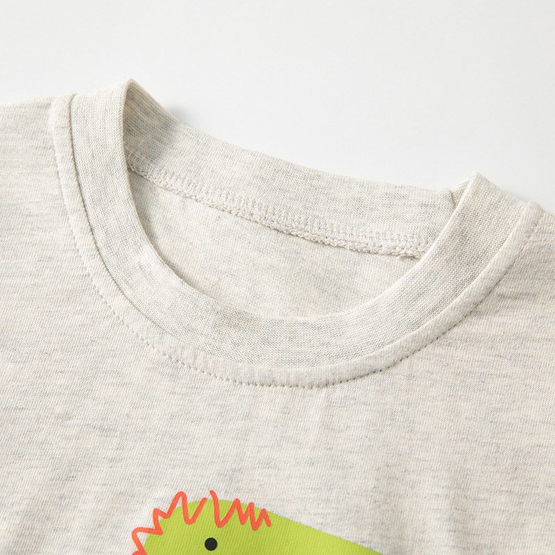 Children's Clothing Spring and Autumn Babies' Long Sleeve T-shirt Boys and Girls Dinosaur Bottoming Shirt Clothes Baby Pure Cotton Pullover Tops