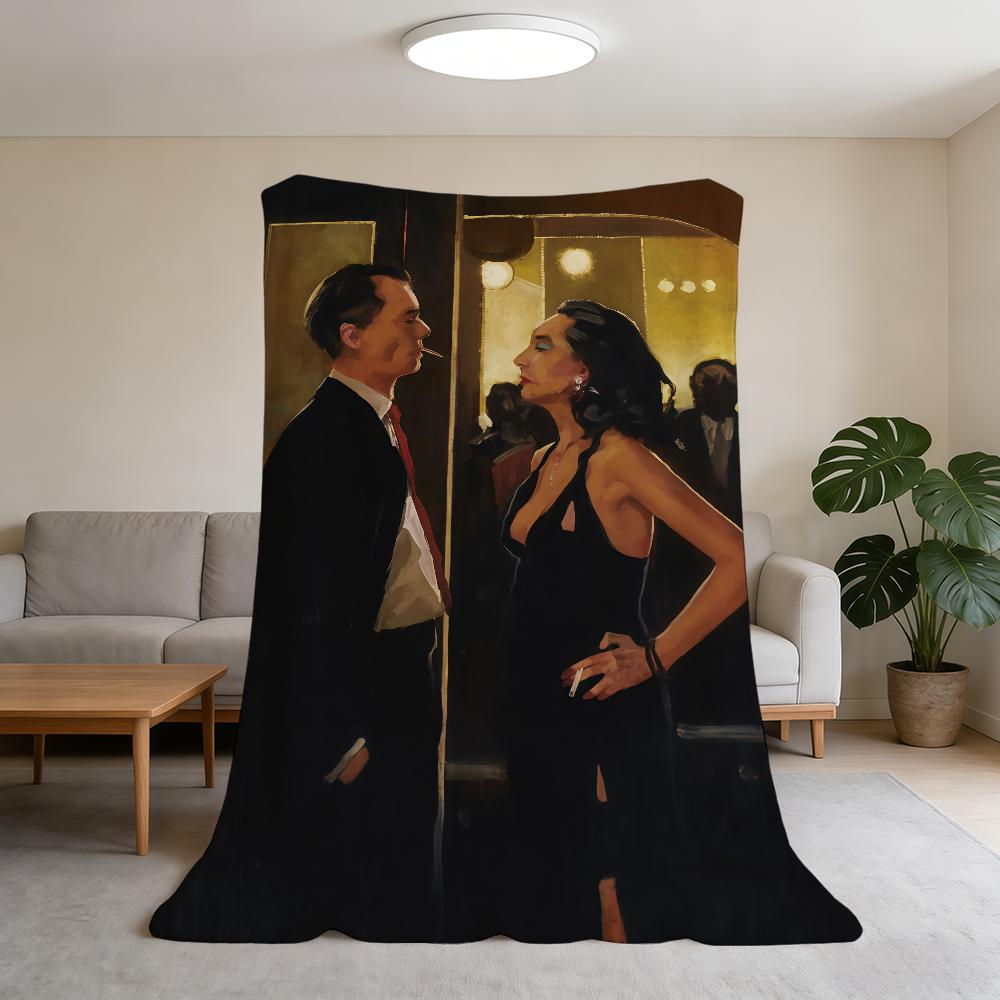 Scottish Artist J-Jack Vettriano Blanket Super Warm Comfortable Plush Throw Blanket Child Home Sofa Bedroom Gift