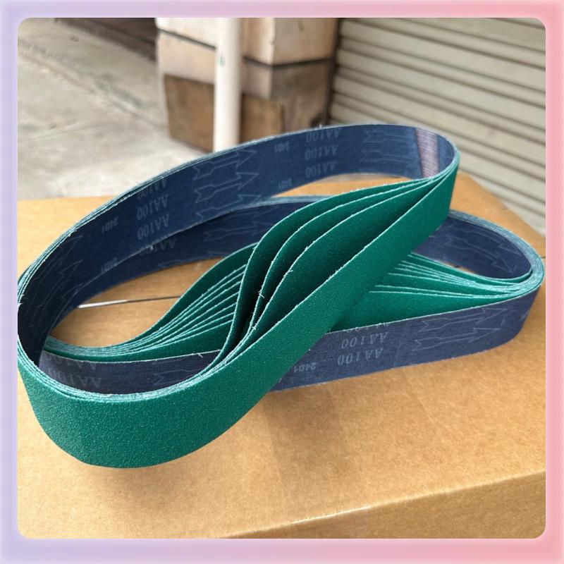 915/50 Ceramic Green Sand Soft Cloth Grinding Belt for Metal Polishing and Knife Sharpening