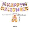 Sanrio Halloween Birthday Scene Decorations: Cake Toppers, Spiral Flags, Balloons