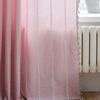Curtain Finished Orange Multi-Striped Lines Contrasting Color Kitchen Curtain Semi-Blackout Floating Curtain