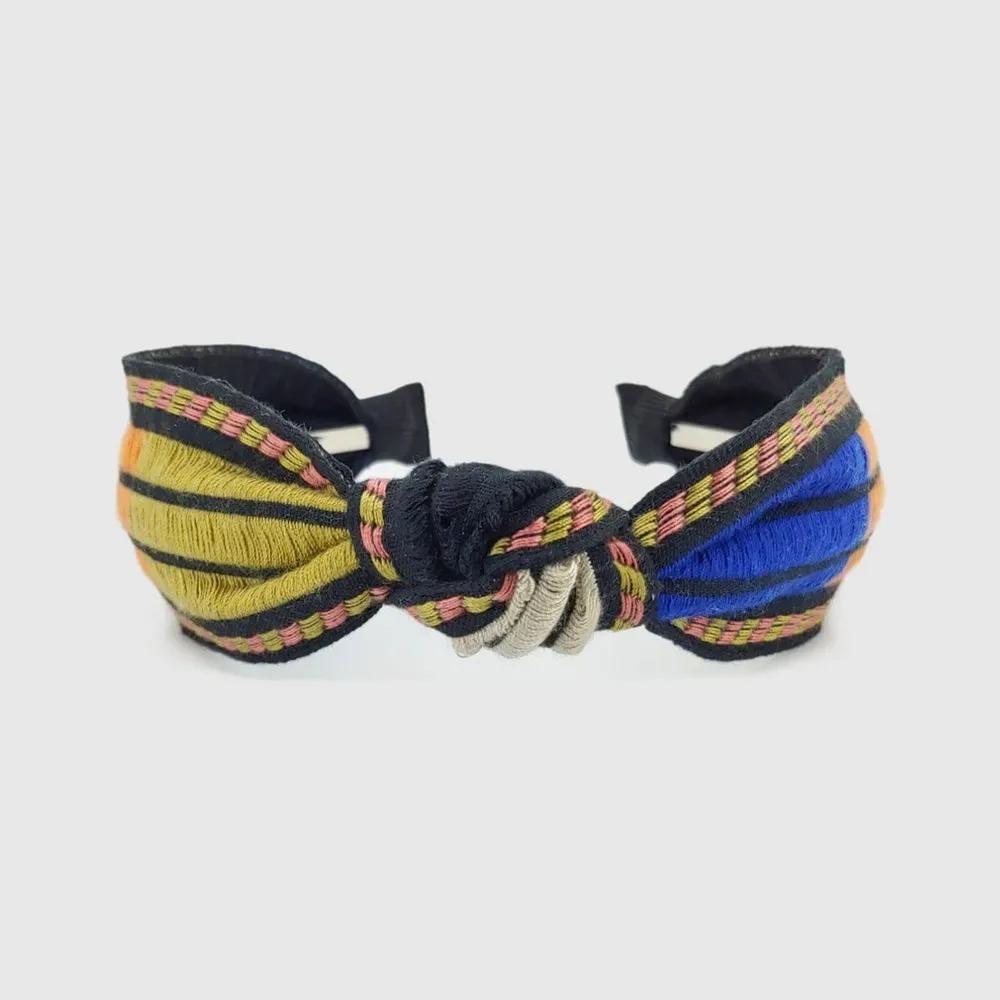 Lara Ethnic Striped Hairband D Black LALAH208DB 3306101