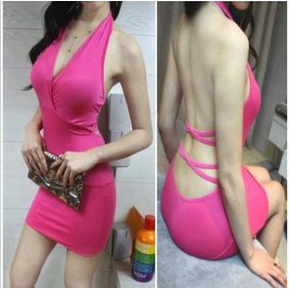 Night Club Women's Clothing, Sexy Loungewear, Halter-back Nightdress, Sex Underwear, Pajamas, Hip Skirt Qqny Small Chest Skirt Wholesale