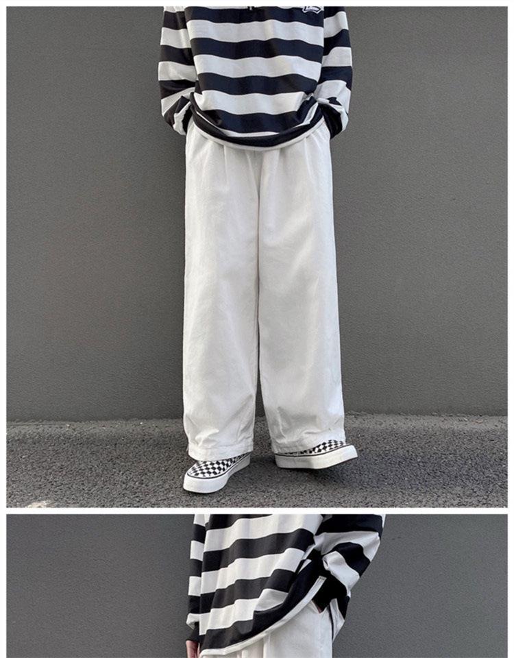 Korean Trendy Japanese-Style Men's Retro Loose Straight-Leg Casual Pants for Spring & Autumn