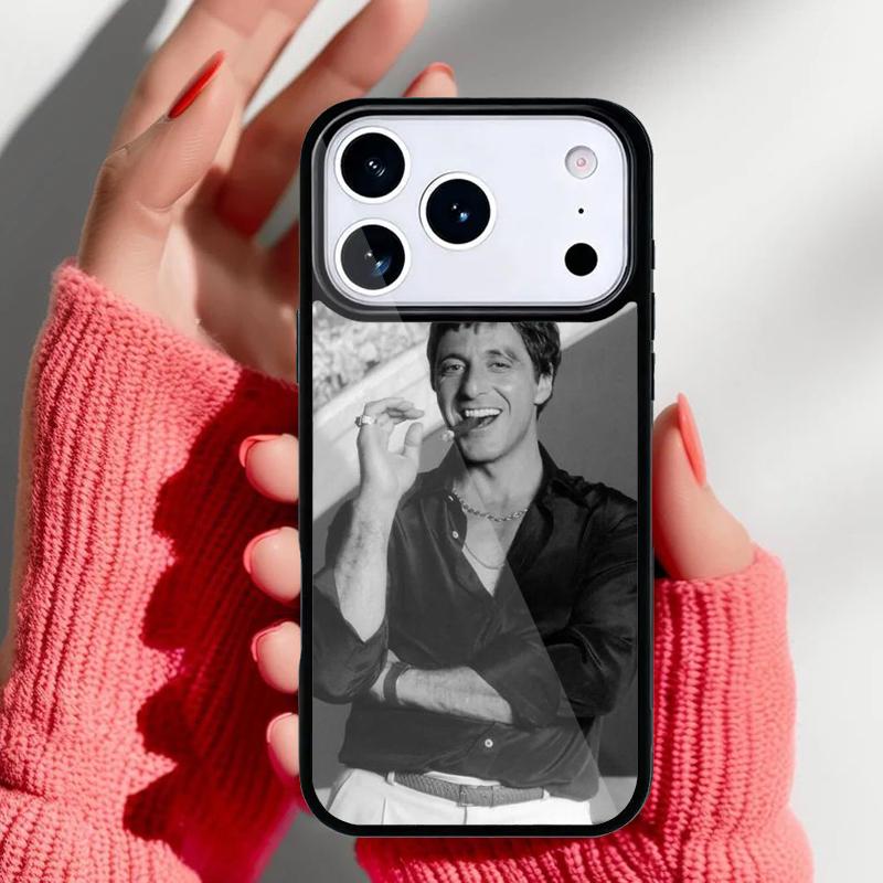 Al Pacino Scarface Bumper Phone Case for iPhone 17 16 15 14 13 Pro Max Back Cover for 12 11 Pro Coque