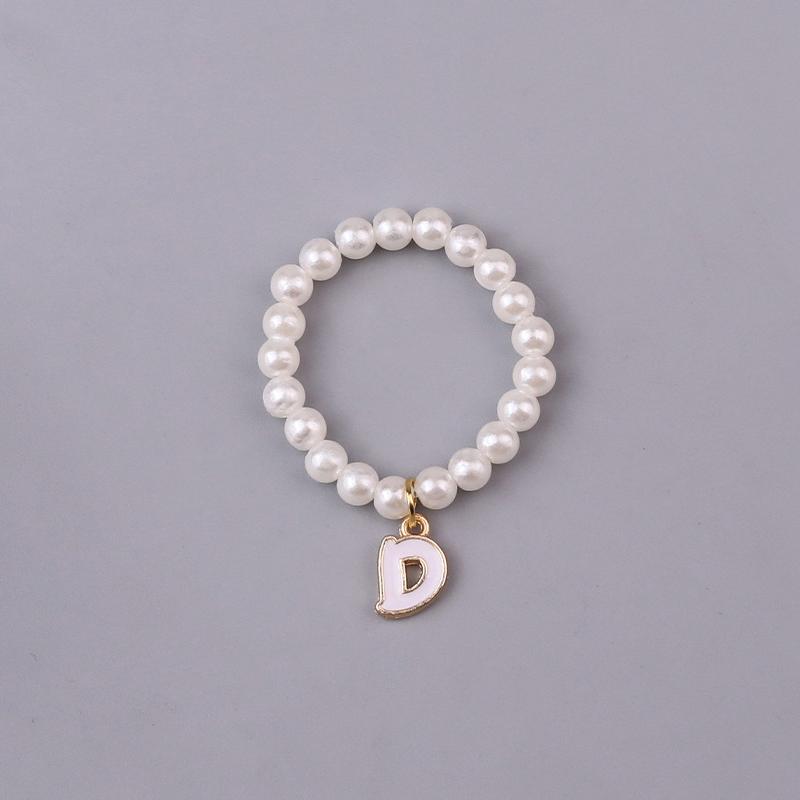 Doll Necklaces, Elegant Sweet 26 Letters Pearl Necklace Cute Doll Accessories For 10.5Cm 4.0 Mini Doll Chain Jewelry & Outfit
