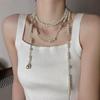 Long Multi Layered Pearl Necklace For Women Temperament Collar Chain Sweater Chain Necklaces Luxury Jewelry Accessories