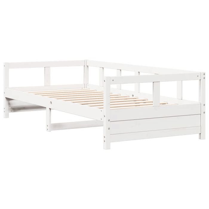 VidaXL Lit de jour sans matelas blanc 80x200 cm bois de pin massif 854959