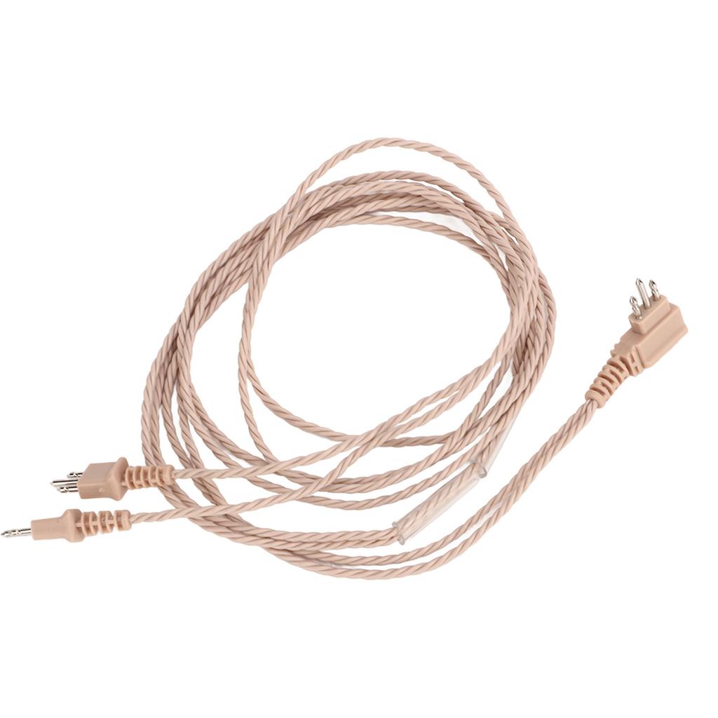 5PCS 3 Pin Core BTE Hearing Device Cable Pocket Sound Amplifier Replacement Cord