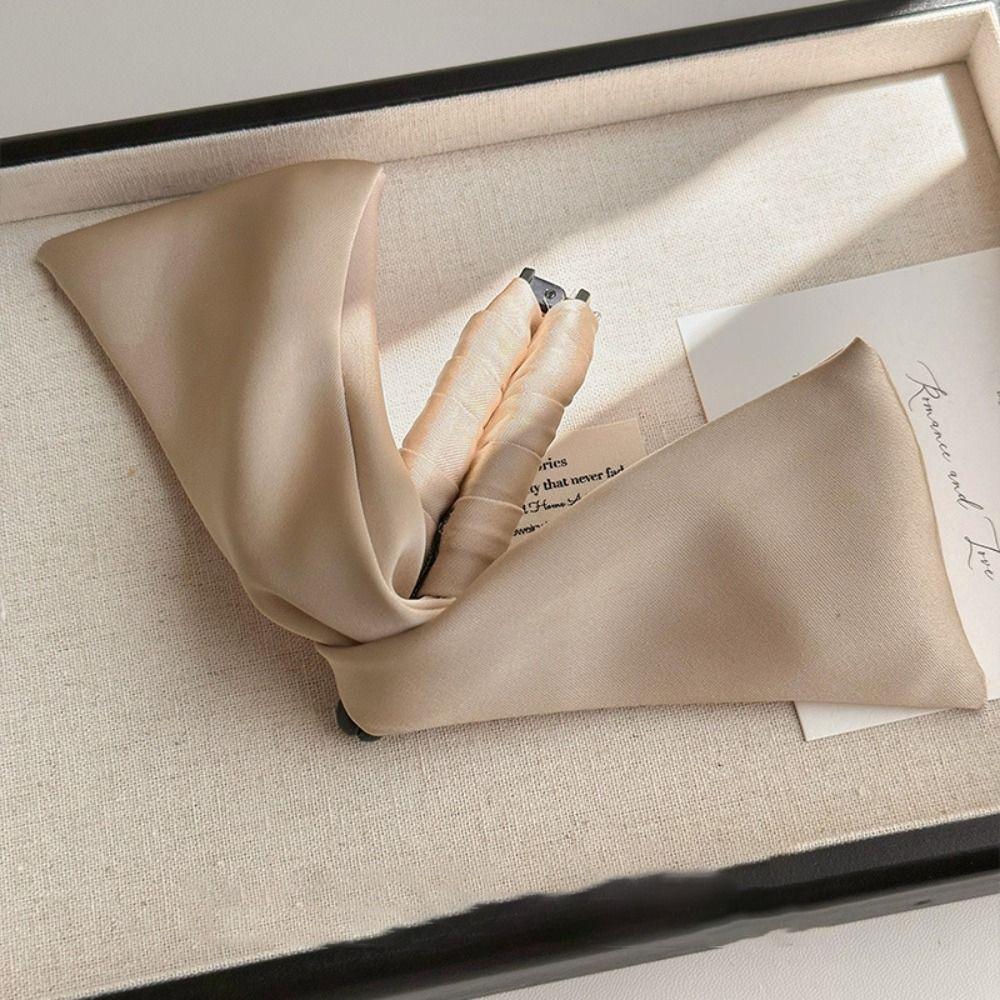 Korean Style Cloth Banana Clip Hairpin Bowknot Hair Clip Fashion Vertical Clip Women