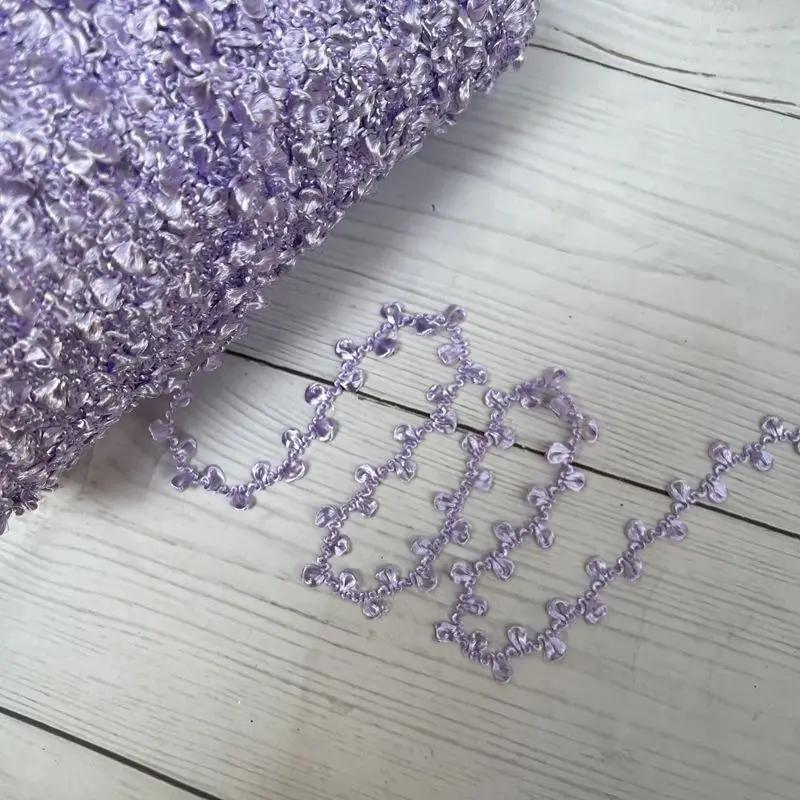 500g Big Ears, Double-sided Circular Yarn, Glossy Circular Yarn, DIY Handmade Mixed Thread Material, Hand Woven Scarf, Bag Yarn