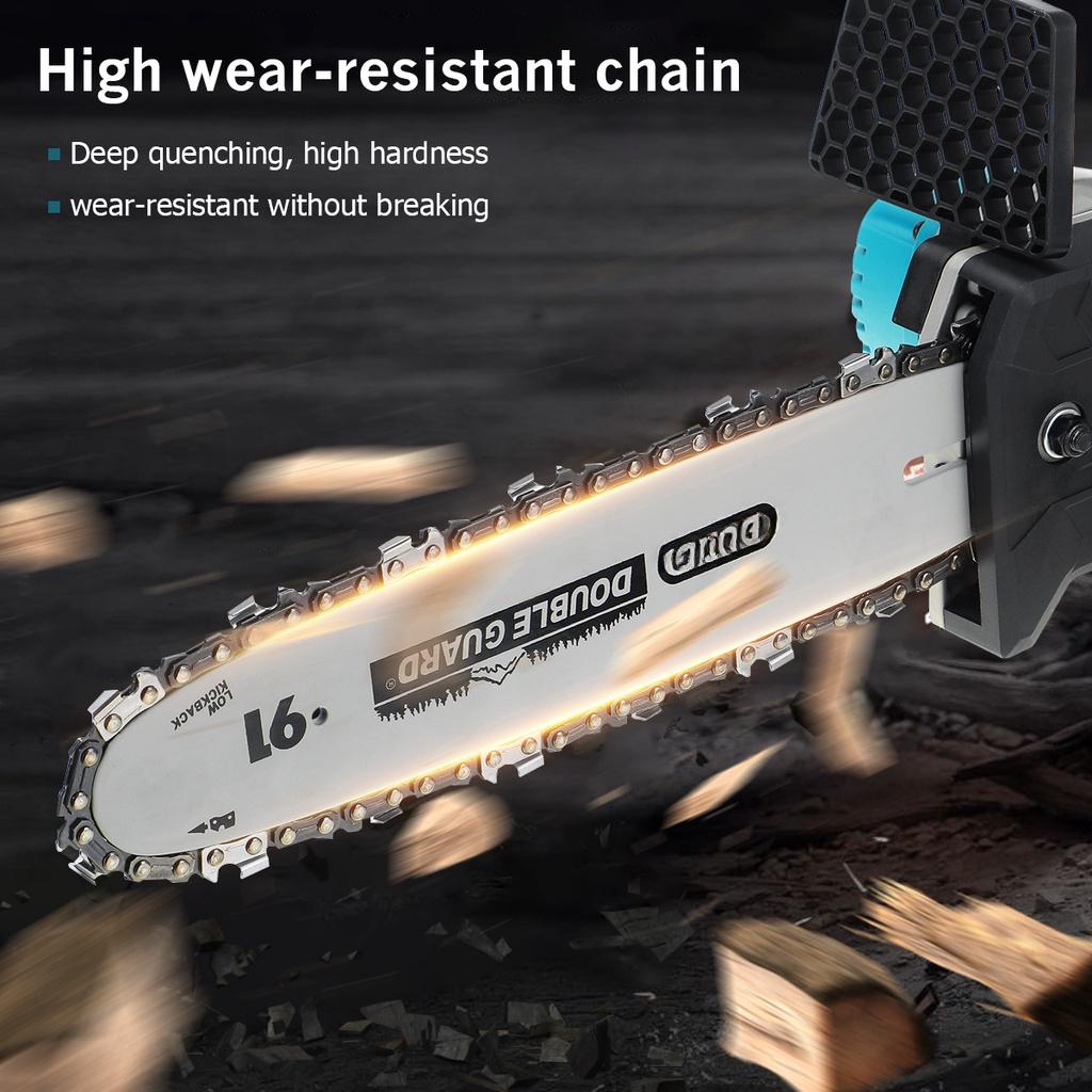 3000W 8/10 Inches Cordless Electric Saw Chainsaw With 2PC Li-ion Battery Brushless Motor Rechargeable Woodworking Tool 388VF