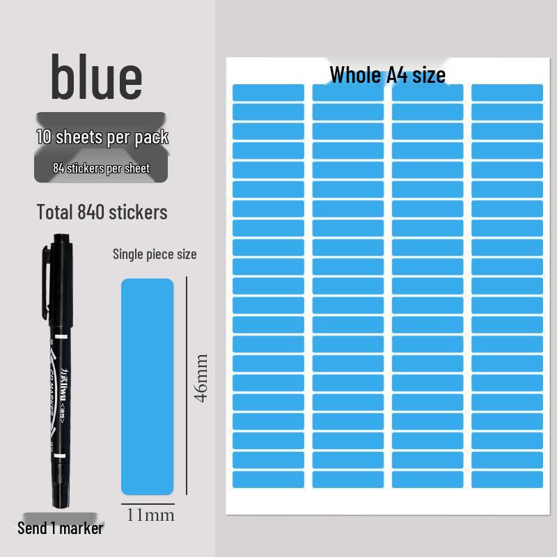 Pegatinas de Etiquetas Autoadhesivas Codificadas por Color para Identificación de Tareas y Cuadernos de Ejercicios