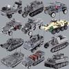 Militaire Oorlog Duitse Russische Tank Bouwstenen Leger Soldaat Figuren VS VK Gepantserd Voertuig Model Bouwstenen Jongens Speelgoed Cadeaus